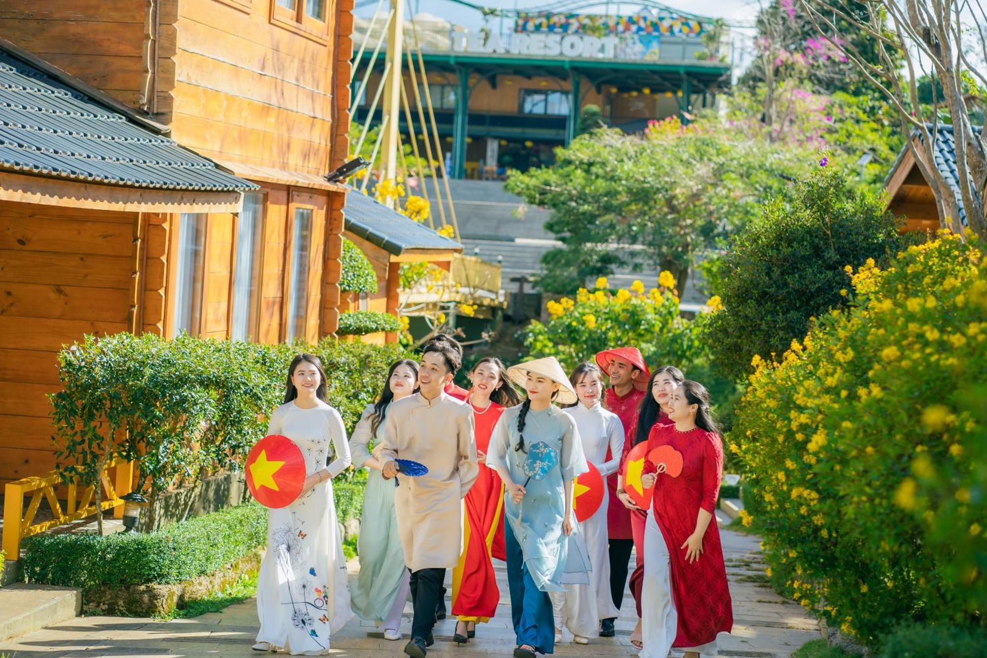 Tea Resort Bao Loc Bagian luar foto